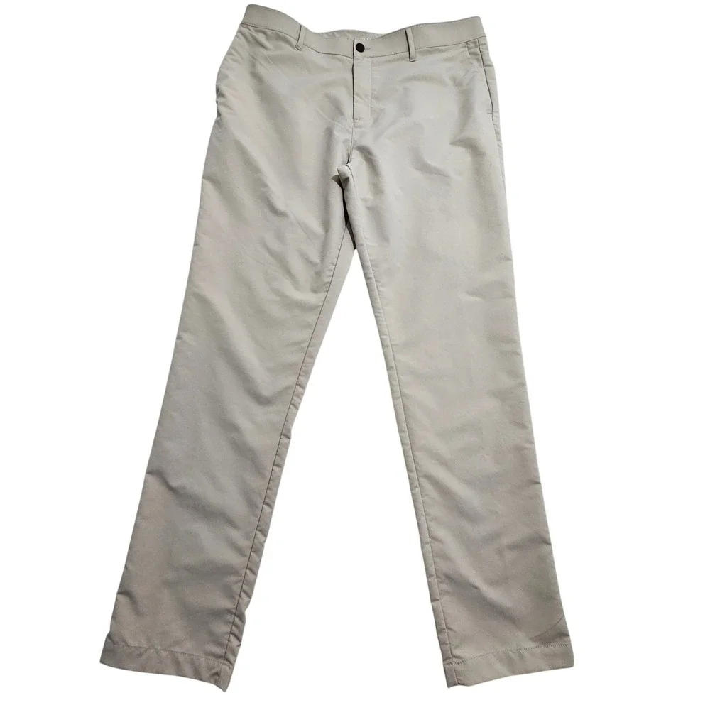 Banana Republic Pants Mens 38x34 Beige Performance Straight Leg Trousers